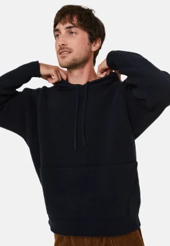 Montagut Hooded hoodie with pockets in wool and cashmere - Fabio