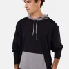 Montagut Hooded hoodie with pockets in wool and Fil lumière - Flavien