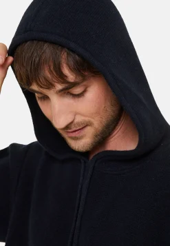 Montagut Hooded hoodie with pockets in wool and cashmere - Fabio