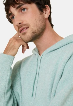 Montagut Hooded hoodie with pockets in wool and cashmere - Fabio