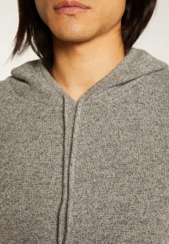 Montagut Hooded hoodie with pockets in wool and cashmere - Fabio