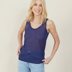 Montagut Iridescent effect round neck tank top - Ness