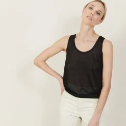 Montagut Iridescent effect round neck tank top - Ness