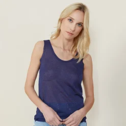 Montagut Iridescent effect round neck tank top - Ness
