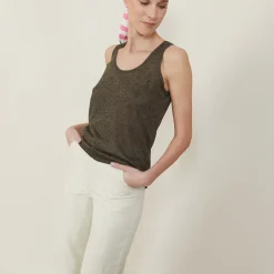 Montagut Iridescent effect round neck tank top - Ness