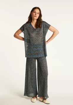 Montagut Iridescent V-neck T-shirt - Dolores