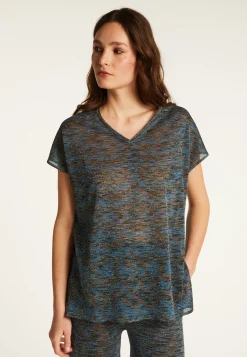 Montagut Iridescent V-neck T-shirt - Dolores