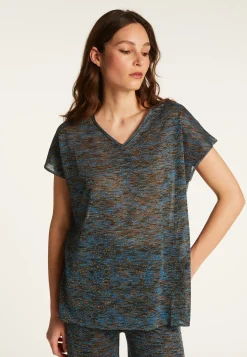 Montagut Iridescent V-neck T-shirt - Dolores