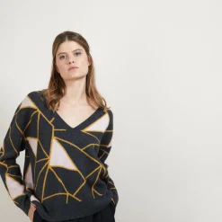 Montagut Jumper with geometric patterns - Felixa