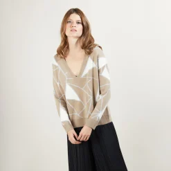 Montagut Jumper with geometric patterns - Felixa