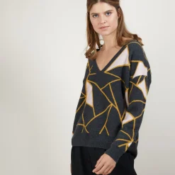 Montagut Jumper with geometric patterns - Felixa