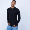 Montagut Jumper with polo collar in wool and silk - LUME