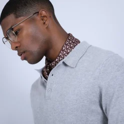 Montagut Jumper with polo collar in cashmere - Emerson