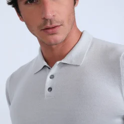 Montagut Jumper with polo shirt collar in merino wool - Eni