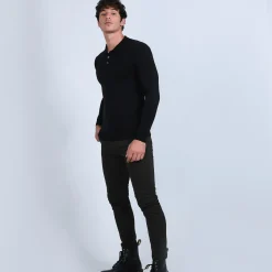 Montagut Jumper with polo shirt collar in merino wool - Eni