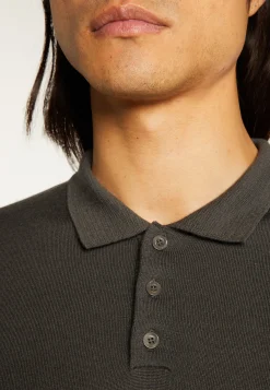 Montagut Jumper with polo shirt collar in merino wool - Eni