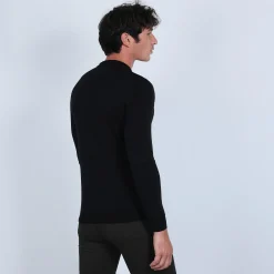 Montagut Jumper with polo shirt collar in merino wool - Eni