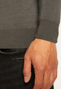 Montagut Jumper with polo shirt collar in merino wool - Eni