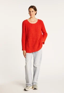Montagut Jumper with slits in silk and wool velour - Bonnou