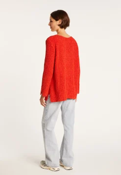 Montagut Jumper with slits in silk and wool velour - Bonnou