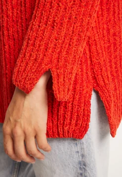 Montagut Jumper with slits in silk and wool velour - Bonnou