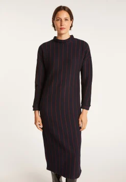 Montagut Knit dress with tennis stripes - Edelweiss