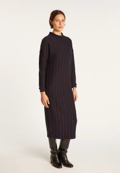 Montagut Knit dress with tennis stripes - Edelweiss