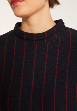 Montagut Knit dress with tennis stripes - Edelweiss