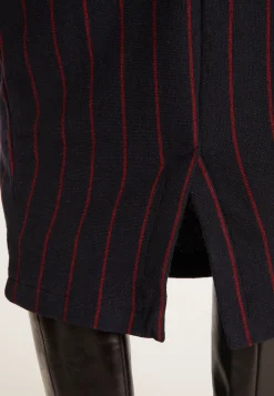 Montagut Knit dress with tennis stripes - Edelweiss