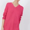 Montagut Large chunky knit v-neck sweater - Balata