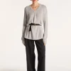 Montagut Large chunky knit v-neck sweater - Balata