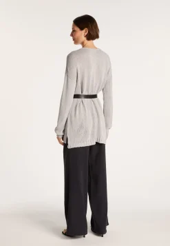 Montagut Large chunky knit v-neck sweater - Balata