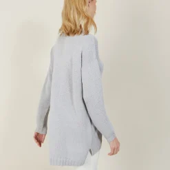 Montagut Large chunky knit v-neck sweater - Balata