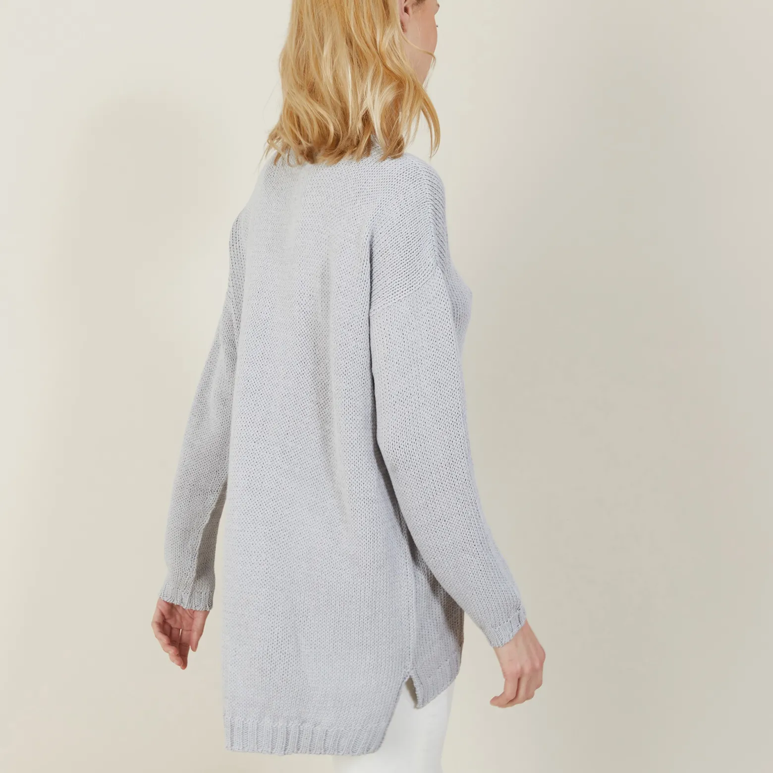 Montagut Large chunky knit v-neck sweater - Balata
