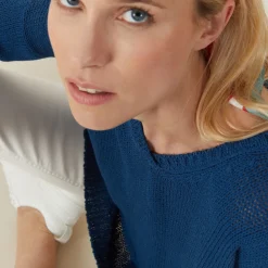 Montagut Large chunky knit v-neck sweater - Balata