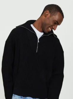 Montagut Large cotton trucker neck sweater - Bill