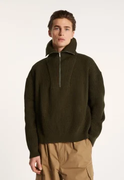 Montagut Large cotton trucker neck sweater - Bill