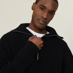 Montagut Large cotton trucker neck sweater - Bill