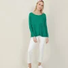 Montagut Large round-neck jersey sweater - Babouche