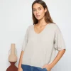 Montagut Light cashmere elbow sleeve T-shirt - Solange