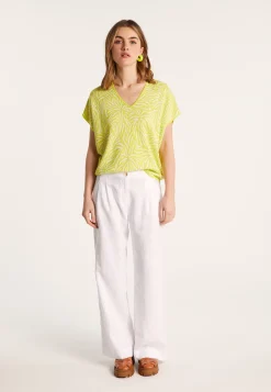 Montagut Light slub linen t-shirt - Leona