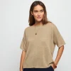 Montagut Linen Button Back T-Shirt - Tilla