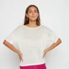 Montagut Linen Button Back T-Shirt - Tilla