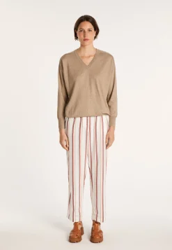 Montagut Linen cashmere hammer armholes sweater - Bailen