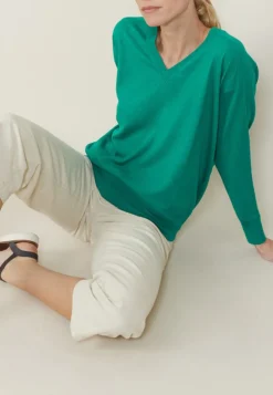 Montagut Linen cashmere hammer armholes sweater - Bailen