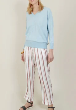 Montagut Linen cashmere hammer armholes sweater - Bailen
