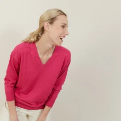 Montagut Linen cashmere hammer armholes sweater - Bailen