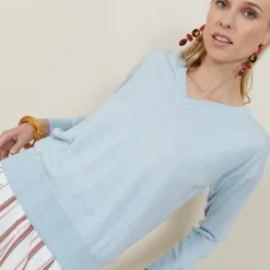 Montagut Linen cashmere hammer armholes sweater - Bailen