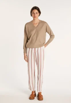 Montagut Linen cashmere hammer armholes sweater - Bailen