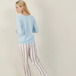 Montagut Linen cashmere hammer armholes sweater - Bailen